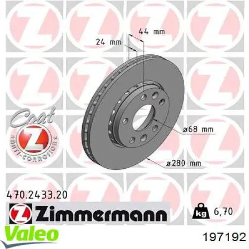 Freno de disco delantero Renault DUSTER 2 HM