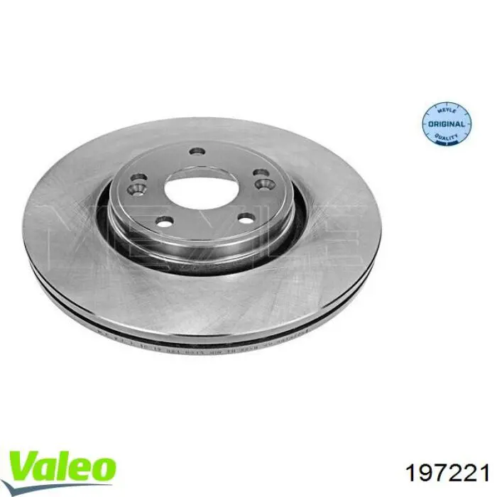 Disco de freno delantero VALEO 197221