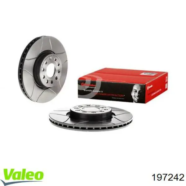 Disco de freno delantero VALEO 197242