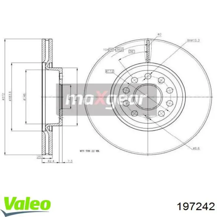 197242 VALEO Discos