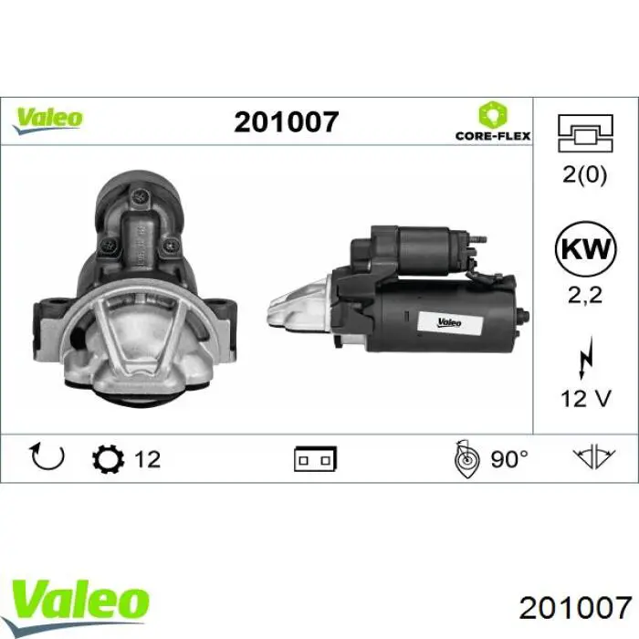Motor de arranque 115510 Cargo