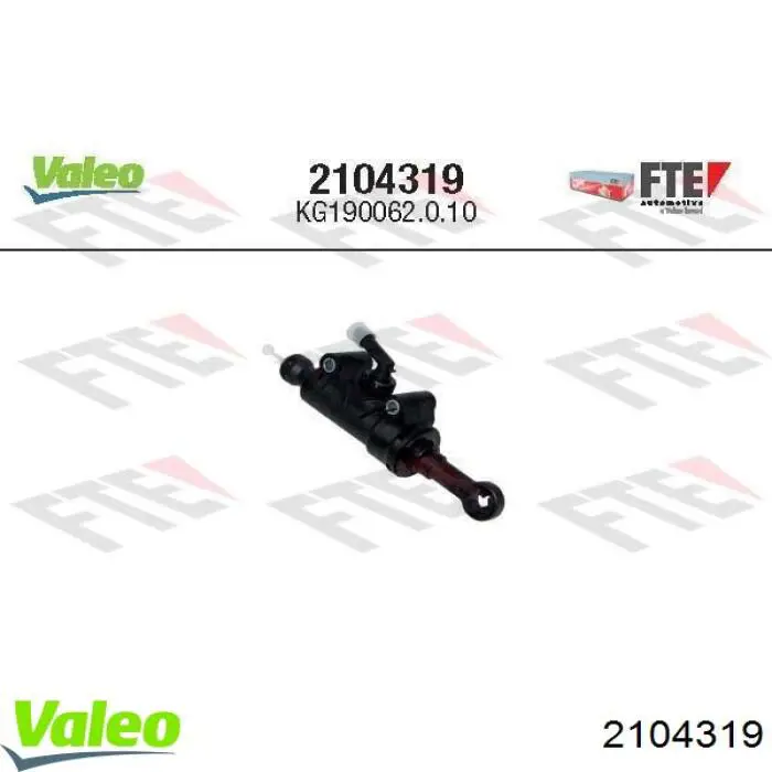 Cilindro de embrague VALEO 2104319 precio, desde 39,69 EUR