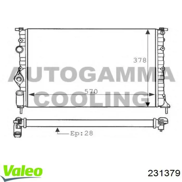 231379 VALEO Refrigeración del motor