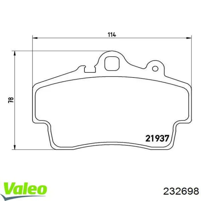 232698 VALEO radiador refrigeración del motor