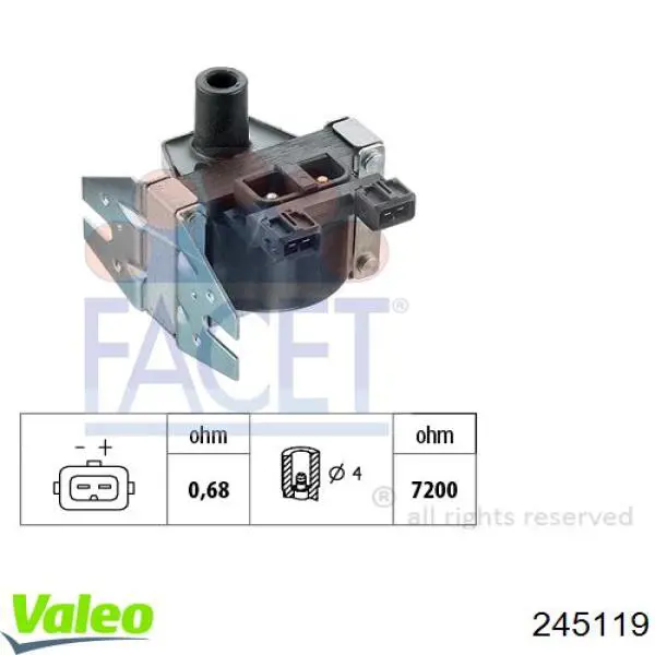 Comprar 245119 VALEO Bobina