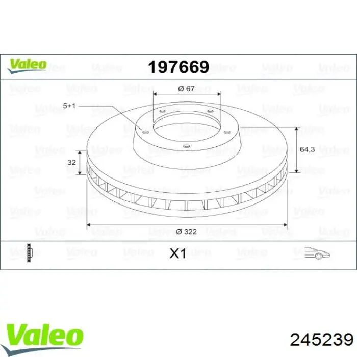 245239 VALEO bobina de encendido