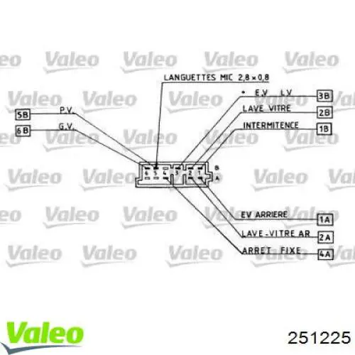Conmutador derecho de la columna de dirección VALEO 251225 precio, desde 87,38 EUR
