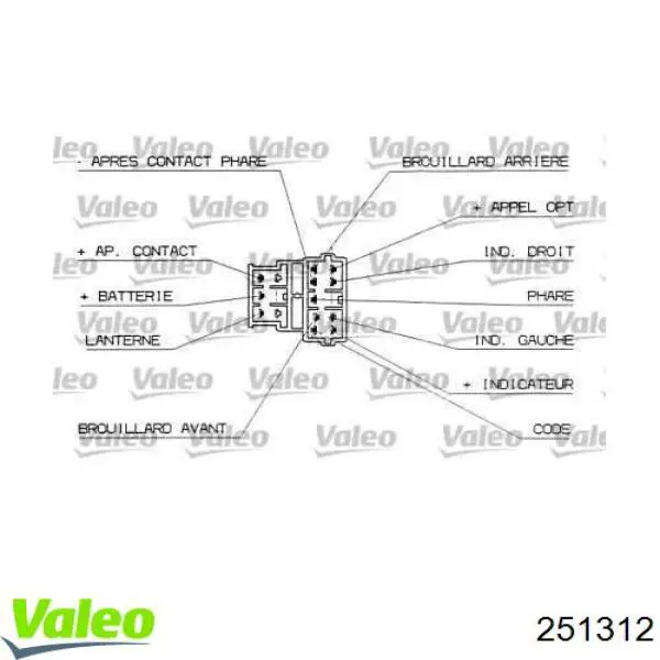 Conmutador izquierdo de la columna de dirección VALEO 251312 precio, desde 95,67 EUR
