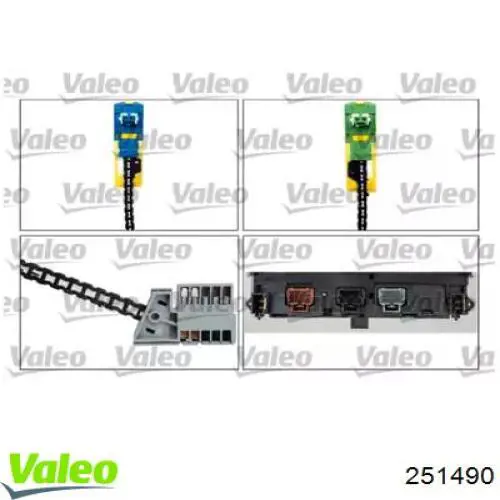 Conmutador de la columna de dirección VALEO 251490