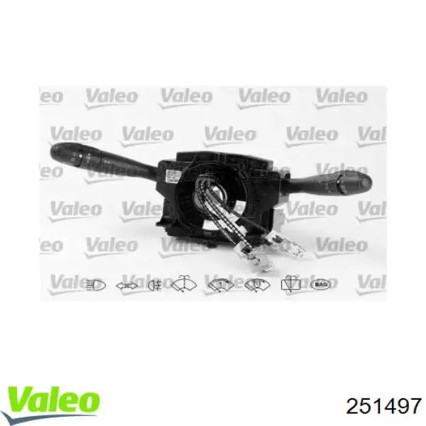 Interruptor de la columna de dirección completo VALEO 251497 precio, desde 288,12 EUR