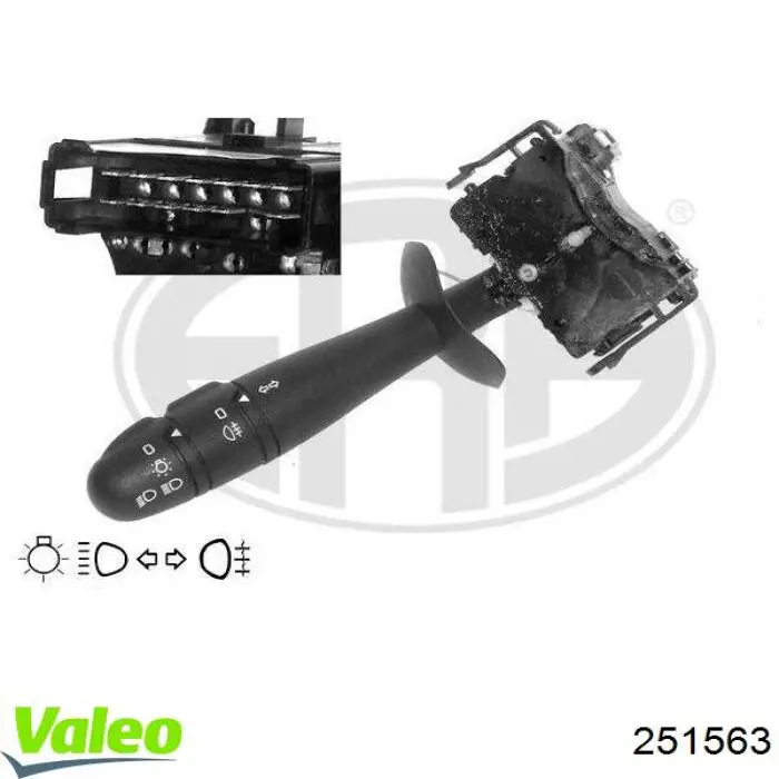 Mando de luces izquierdo VALEO 251563