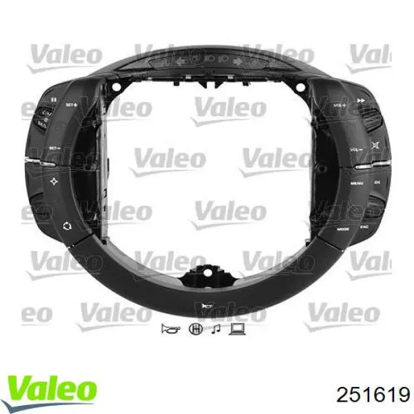 6242P0 Peugeot/Citroen Módulo de interruptores del volante