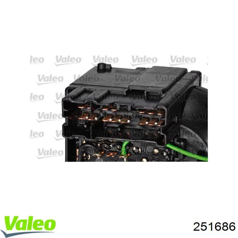 Conmutador izquierdo de la columna de dirección 251686 VALEO
