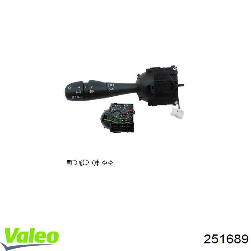 Comprar 251689 VALEO Conmutador izquierdo de la columna de dirección