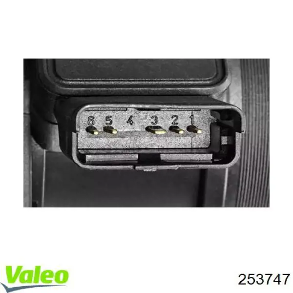 253747 VALEO sensor de flujo de aire/medidor de flujo (flujo de aire masibo)