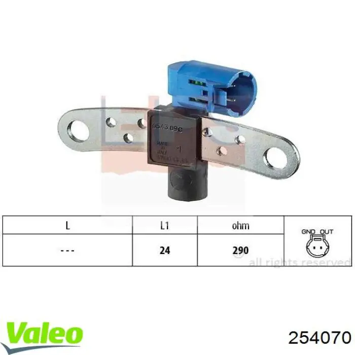 Comprar 254070 VALEO Sensor de cigüeñal