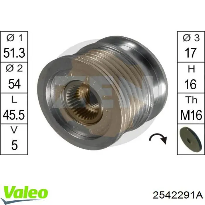 2542291A VALEO alternador