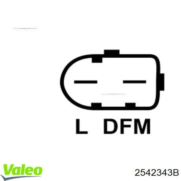 2542343B VALEO alternador