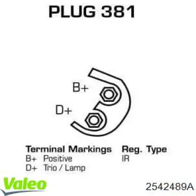 2542489A VALEO alternador