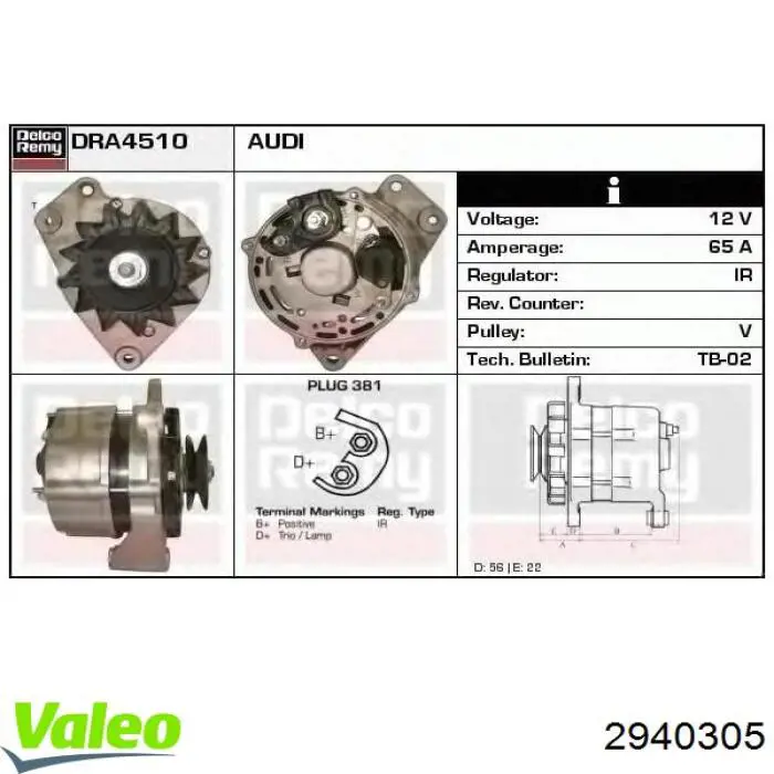 REC20101190 Recoficial Alternador de coche