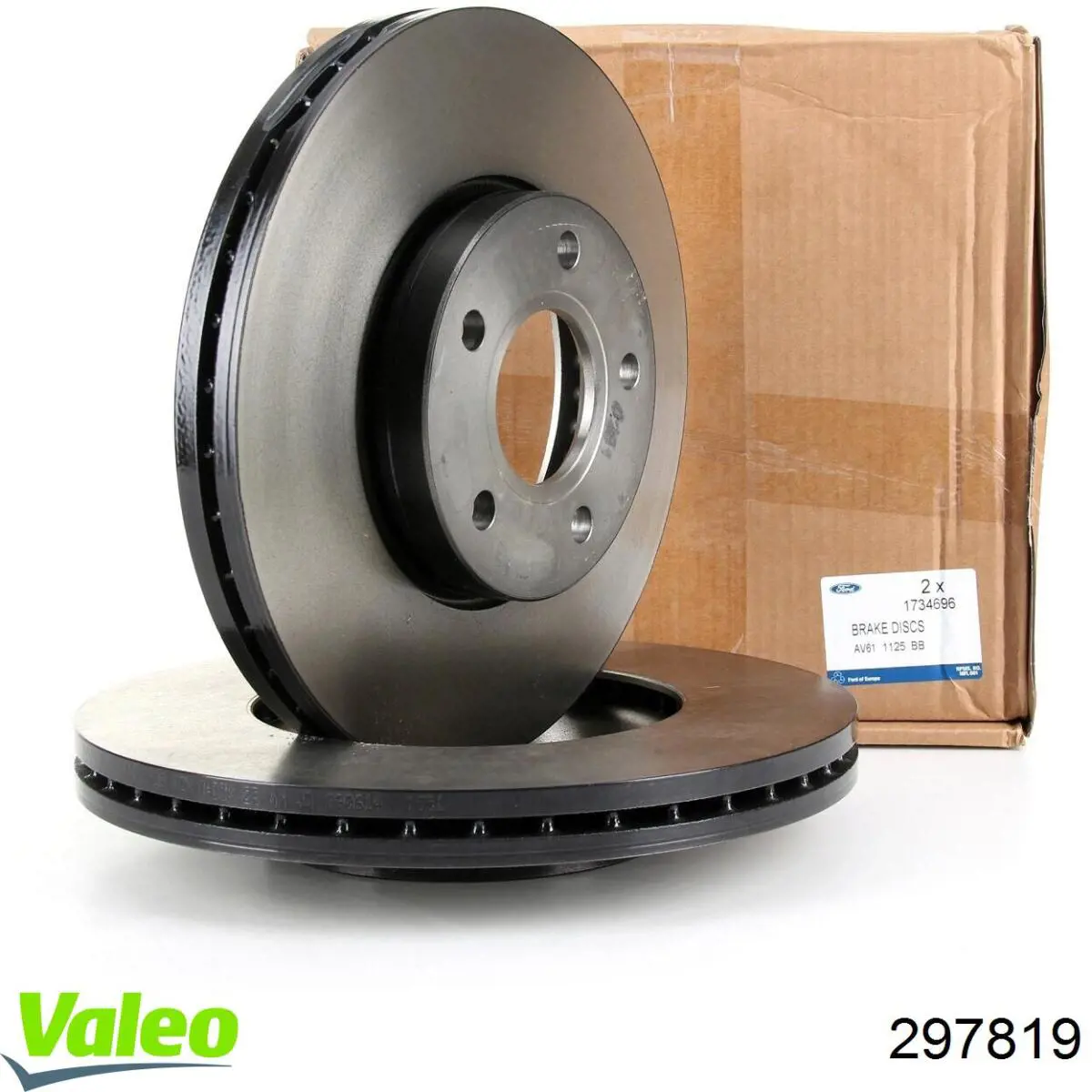 297819 VALEO freno de disco delantero