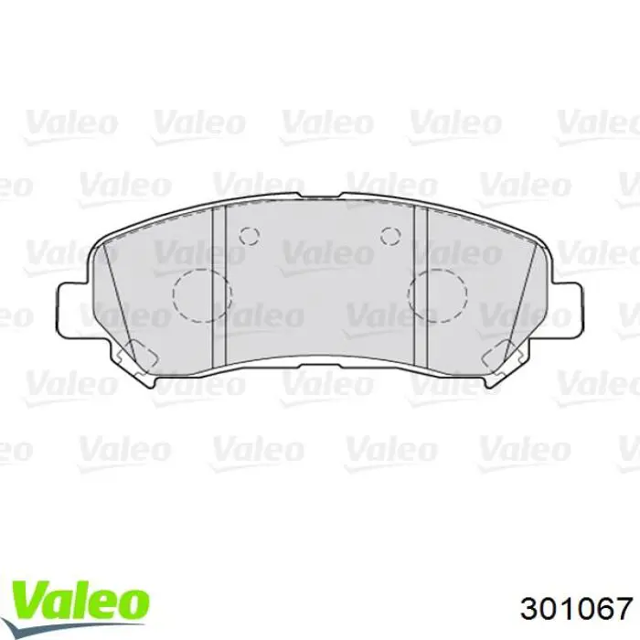 301067 VALEO pastillas de freno delanteras