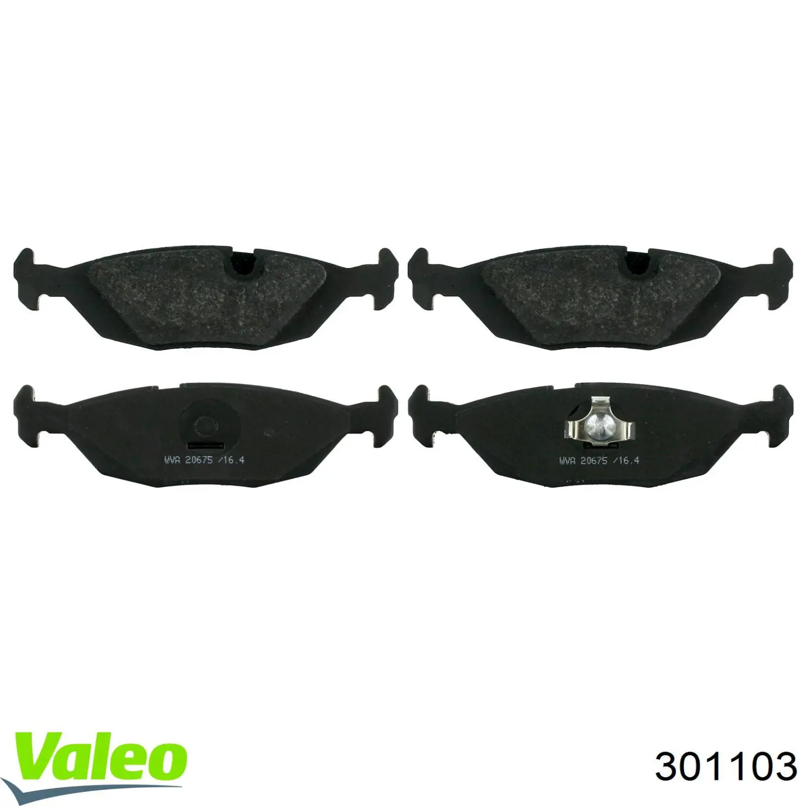 301103 VALEO pastillas de freno traseras