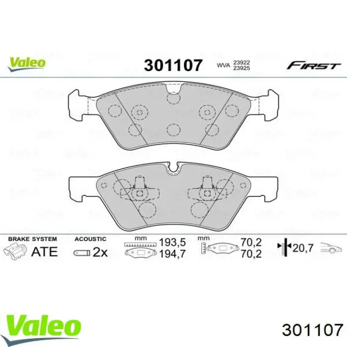 Pastillas de freno Mercedes GL (X164)