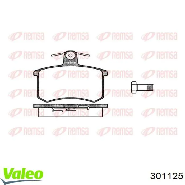 Pastillas traseras de freno VALEO 301125 precio, desde 28,22 EUR