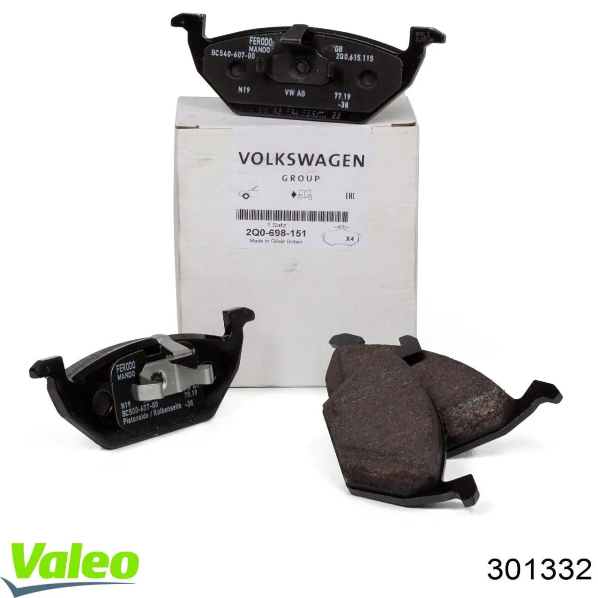 Pastillas de freno delanteras Seat Ibiza 5 KJ1, KJG