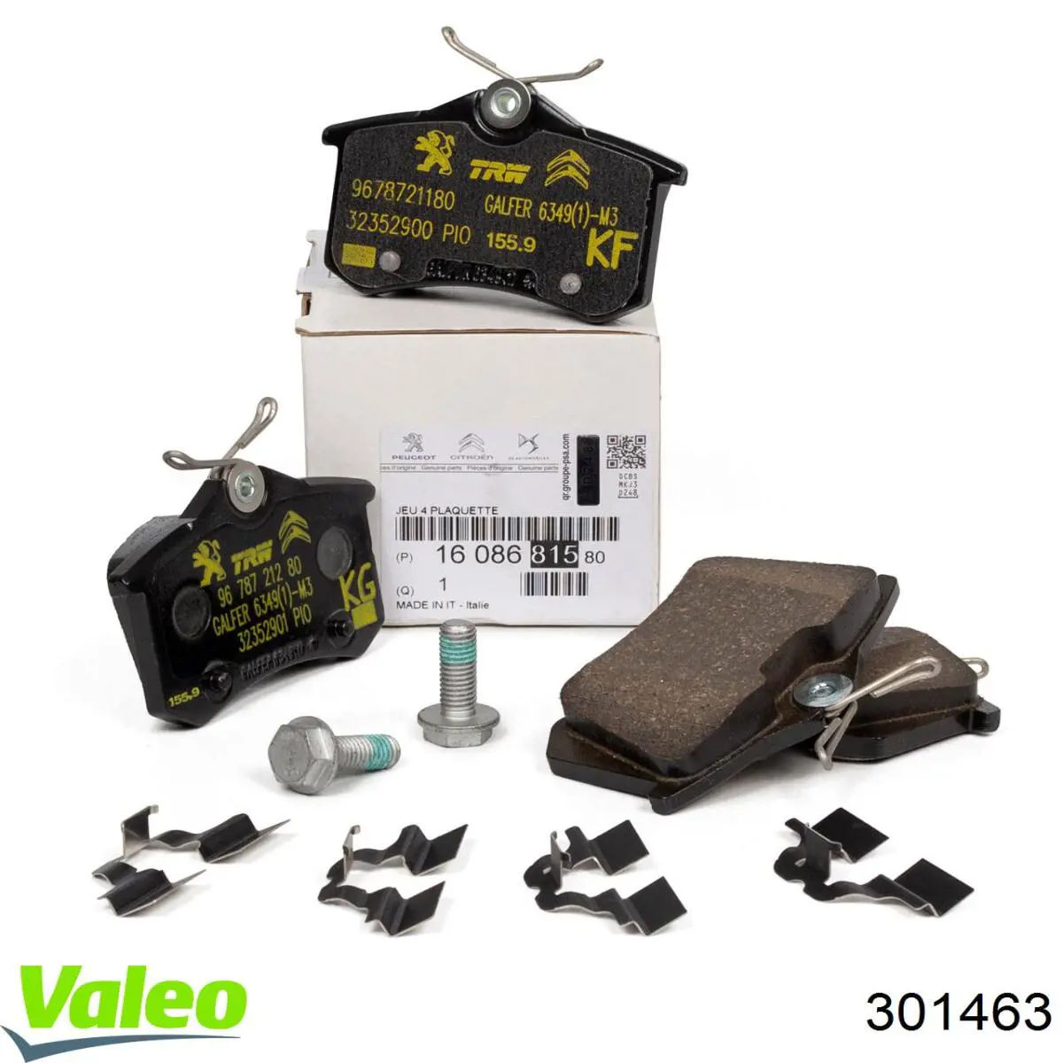 301463 VALEO Pastillas freno traseras