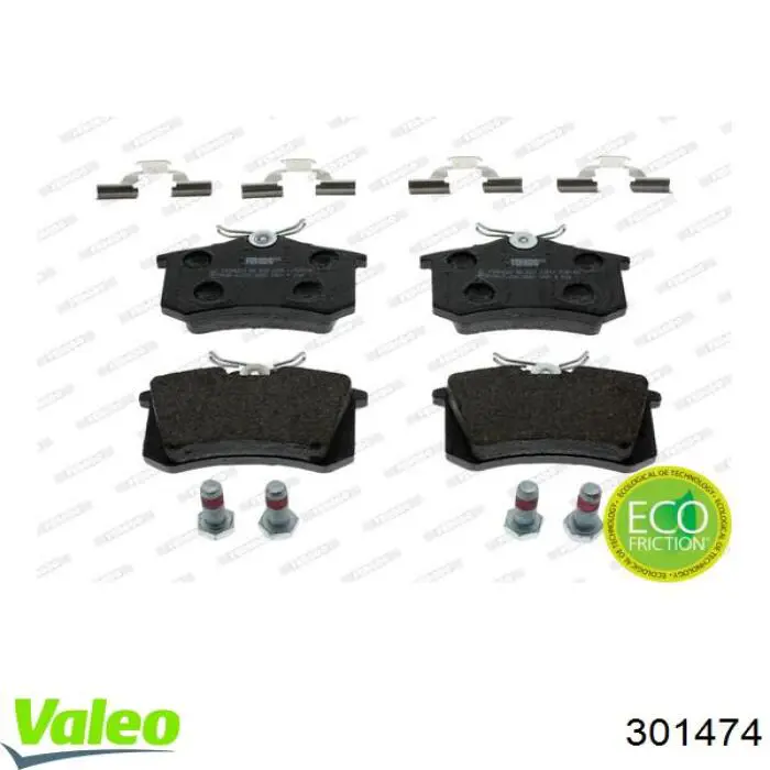 301474 VALEO pastillas de freno traseras