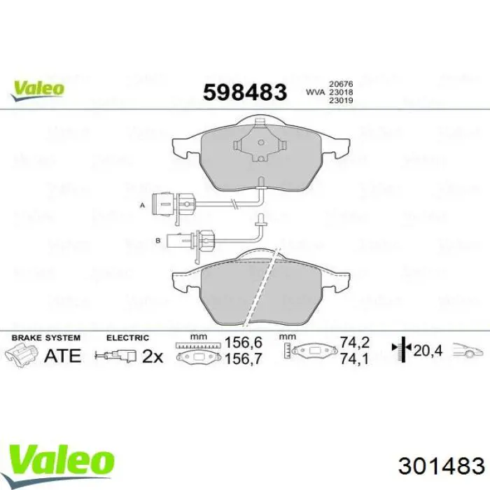 4D0698151G VAG pastillas de freno delanteras