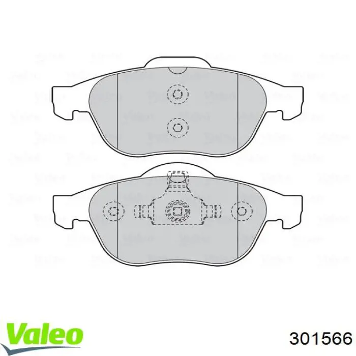 301566 VALEO pastillas de freno delanteras