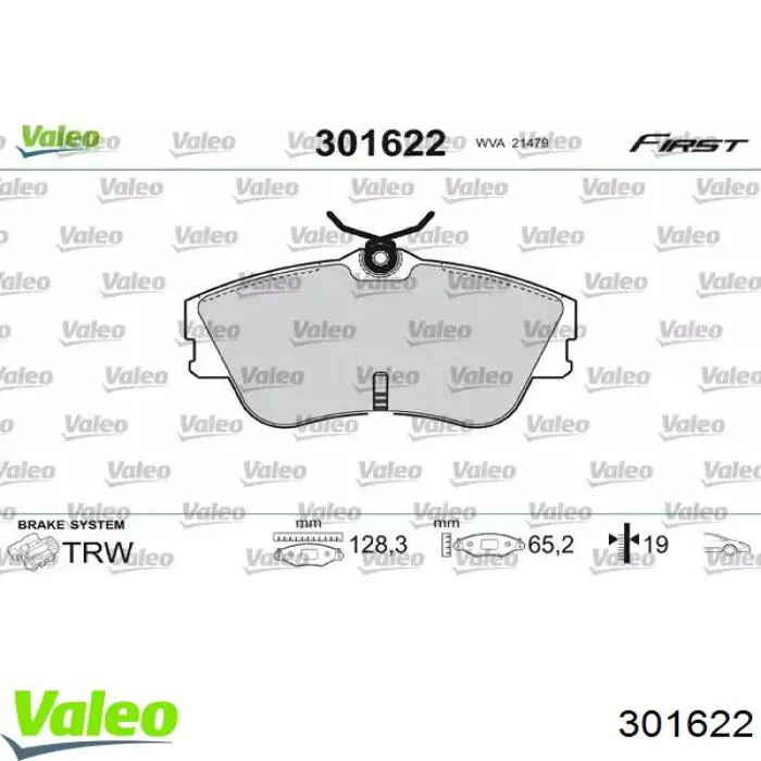 Comprar 301622 VALEO Pastillas delanteras de freno