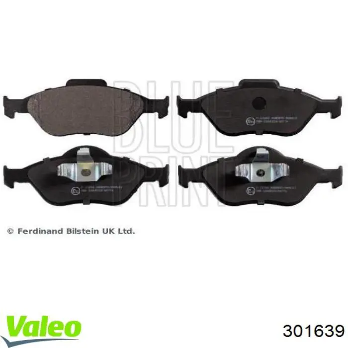 Comprar 301639 VALEO Pastillas delanteras de freno