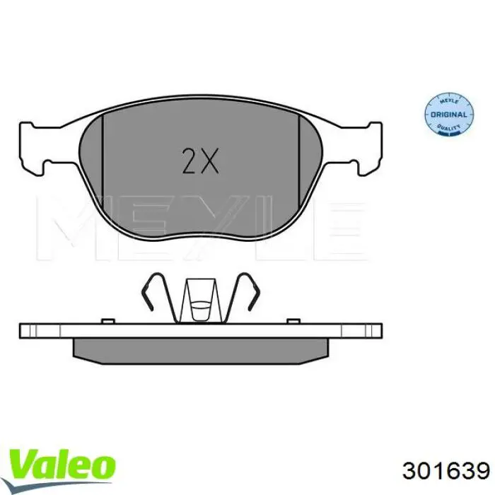301639 VALEO Pastillas delanteras