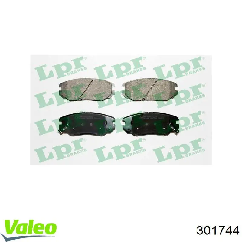 Pastillas de freno delanteras VALEO 301744