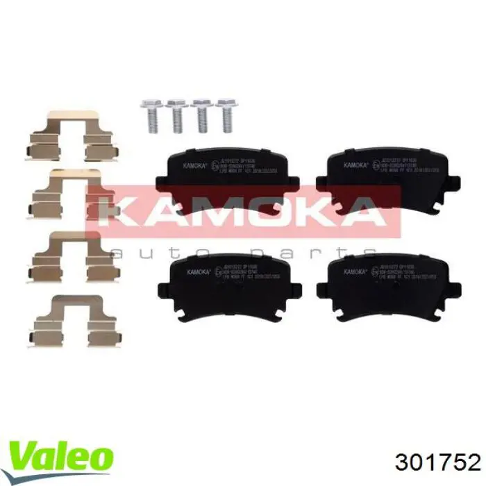 Pastillas traseras VALEO 301752