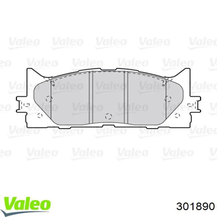 301890 VALEO pastillas de freno delanteras