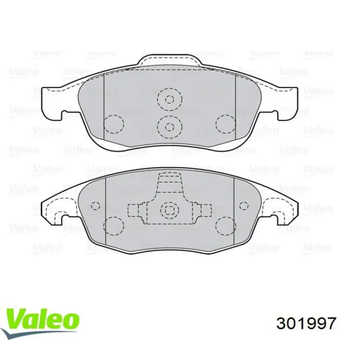 301997 VALEO pastillas de freno delanteras