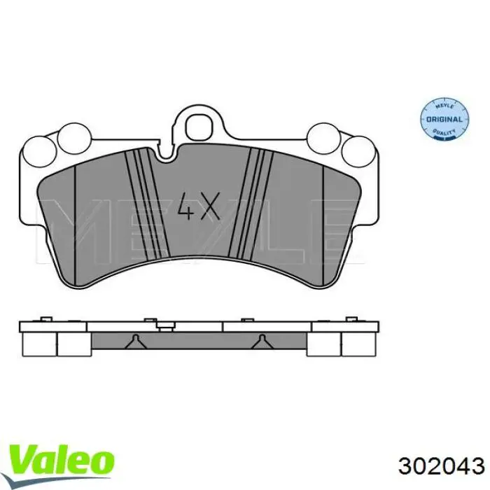 Comprar 302043 VALEO Pastillas delanteras de freno