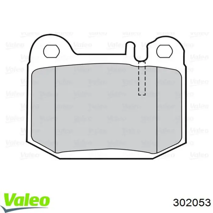 302053 VALEO pastillas de freno traseras