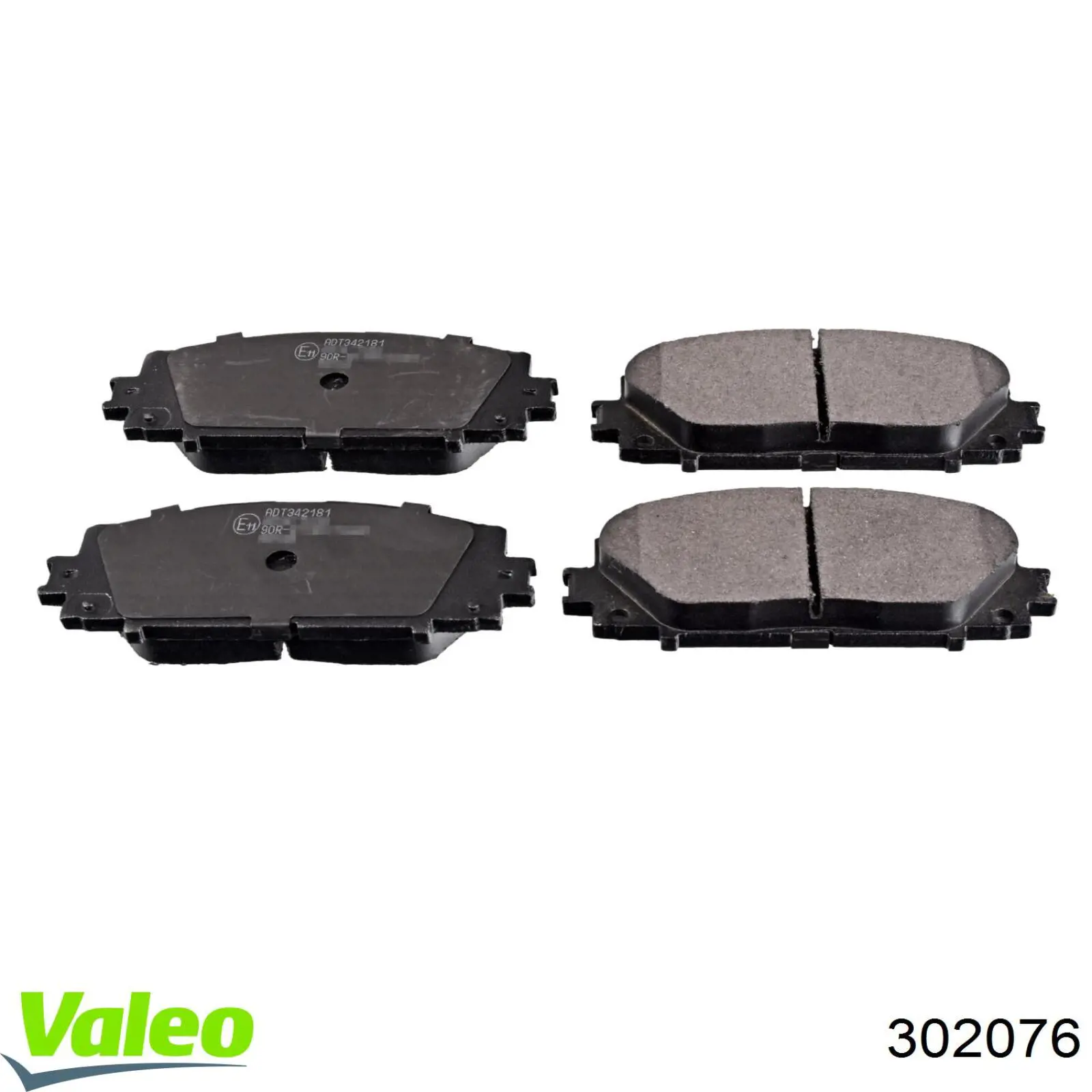 302076 VALEO pastillas de freno delanteras