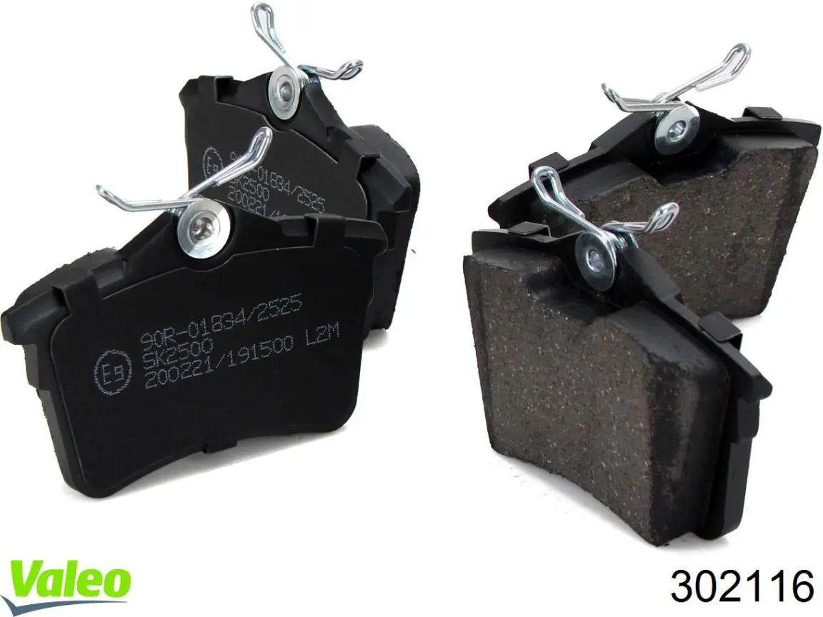 Comprar 302116 VALEO Pastillas de freno traseras