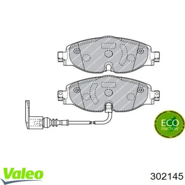 Comprar 302145 VALEO Pastillas delanteras de freno