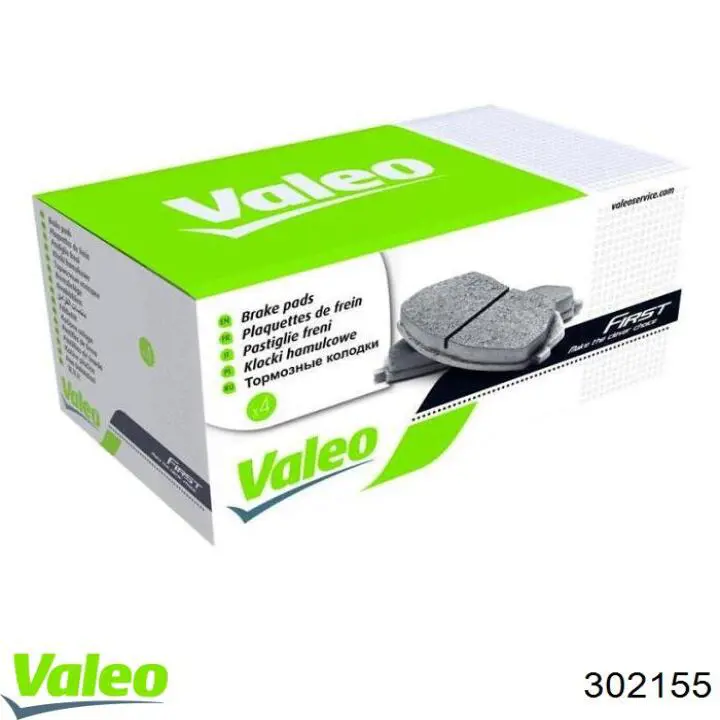 302155 VALEO pastillas de freno delanteras