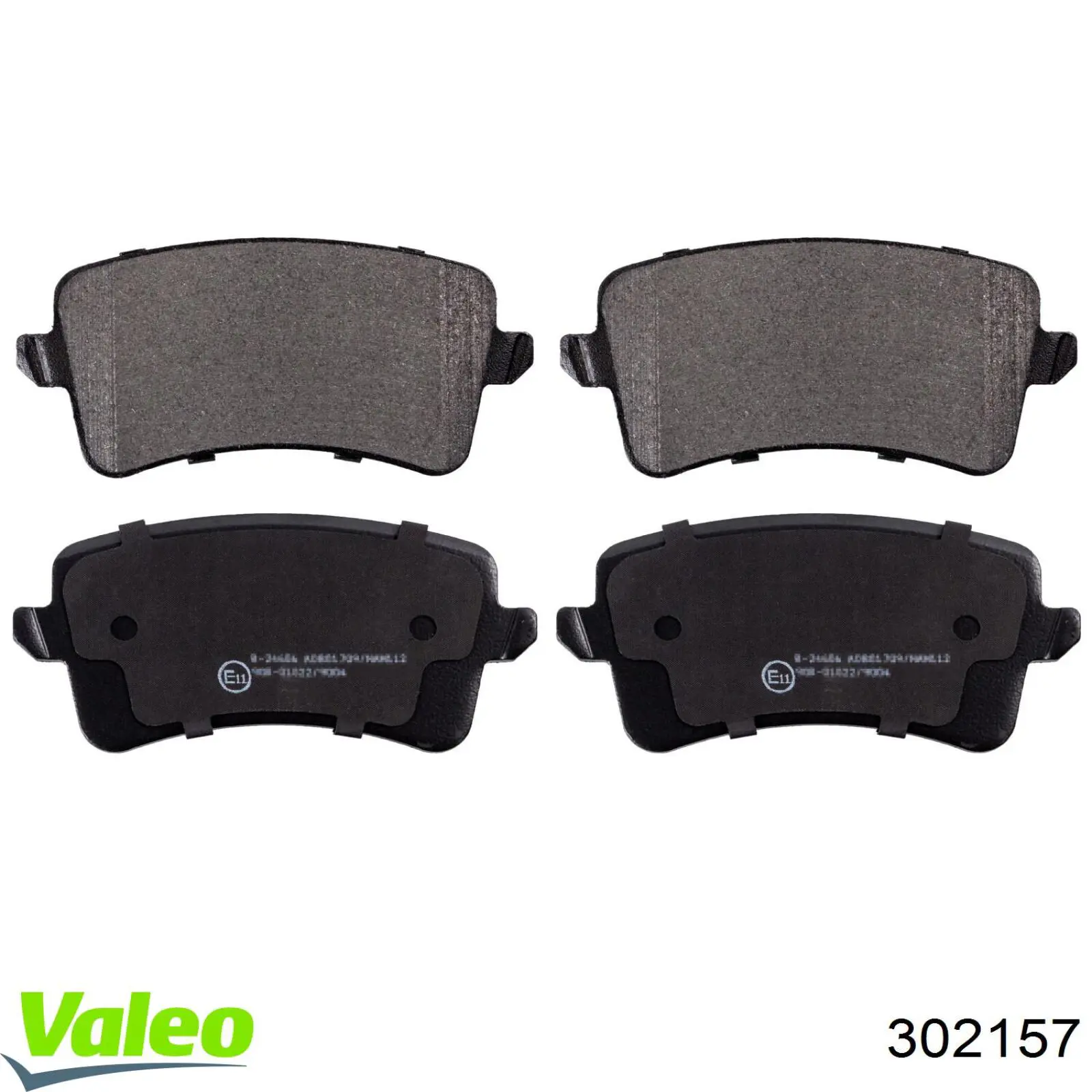 Pastillas de freno traseras 302157 VALEO