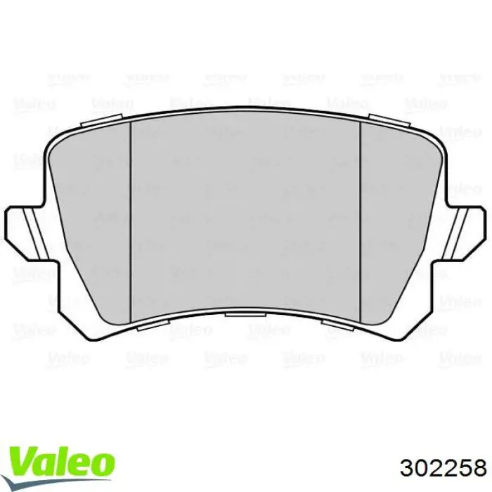 302258 VALEO pastillas de freno traseras