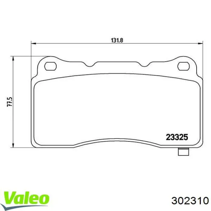 302310 VALEO pastillas de freno delanteras